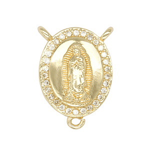 RODIO DORADO CENTRO CRUCERO GUADALUPE ZIRCON 12*17MM