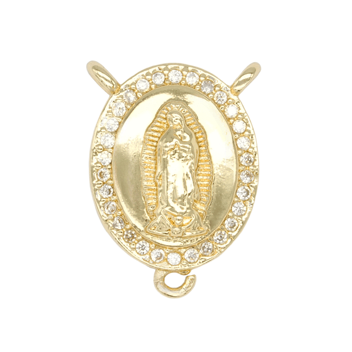 RODIO DORADO CENTRO CRUCERO GUADALUPE ZIRCON 12*17MM 1