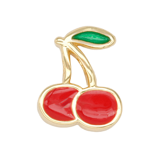 RODIO DORADO CENTRO CEREZA 12*10MM