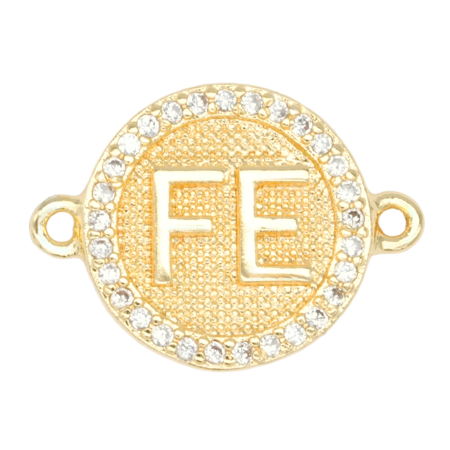 RODIO DORADO CENTRO FE ZIRCON BLANCO 12MM 1