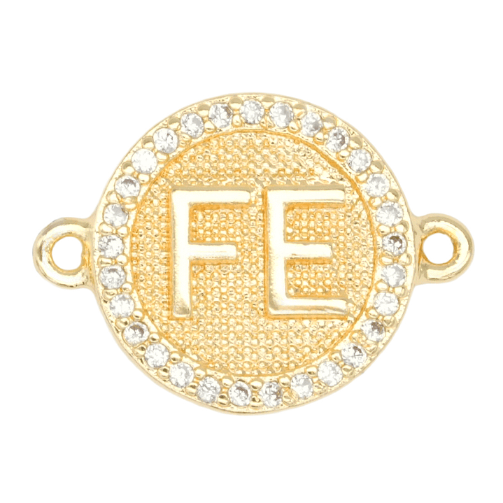 RODIO DORADO CENTRO FE ZIRCON BLANCO 12MM 1