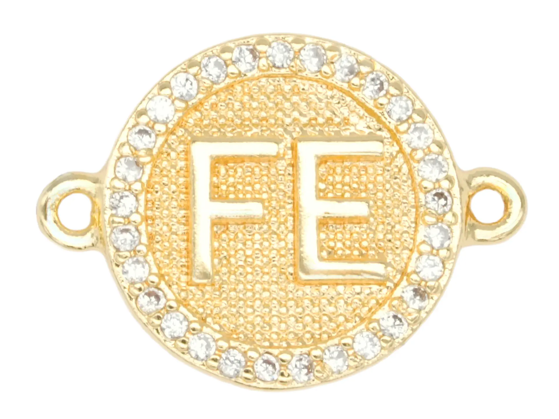 RODIO DORADO CENTRO FE ZIRCON BLANCO 12MM 1