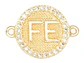 RODIO DORADO CENTRO FE ZIRCON BLANCO 12MM - Miniatura 1