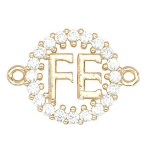 RODIO DORADO CENTRO FE ZIRCON BLANCO 13MM