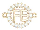 RODIO DORADO CENTRO FE ZIRCON BLANCO 13MM - Miniatura 1