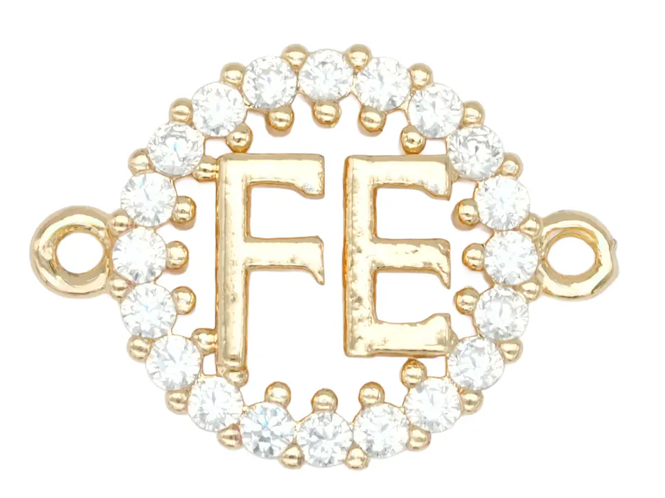 RODIO DORADO CENTRO FE ZIRCON BLANCO 13MM 1