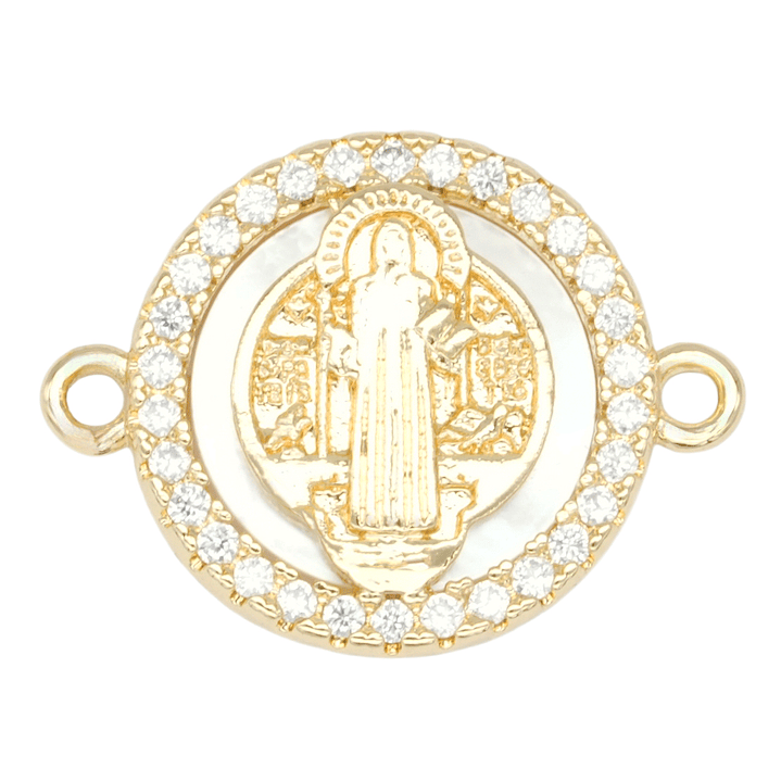 RODIO DORADO CENTRO SAN BENITO NACAR ZIRCON BLANCO 13*17M 1