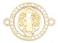 RODIO DORADO CENTRO SAN BENITO NACAR ZIRCON BLANCO 13*17M - Miniatura 1