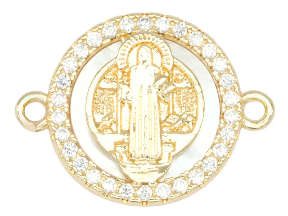 RODIO DORADO CENTRO SAN BENITO NACAR ZIRCON BLANCO 13*17M 1