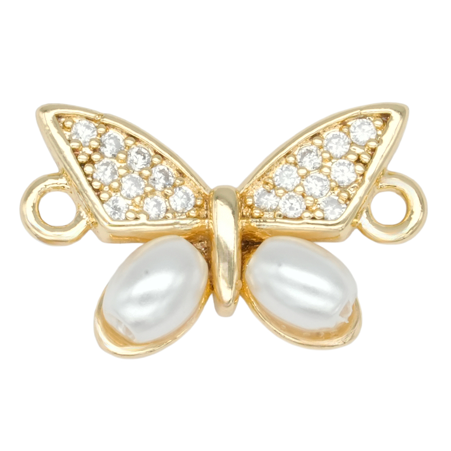 RODIO DORADO CENTRO MARIPOSA PERLA ZIRCON 10*16MM 1