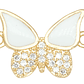 RODIO DORADO CENTRO MARIPOSA BLANCO ZIRCON 12*18MM - thumbnail 1