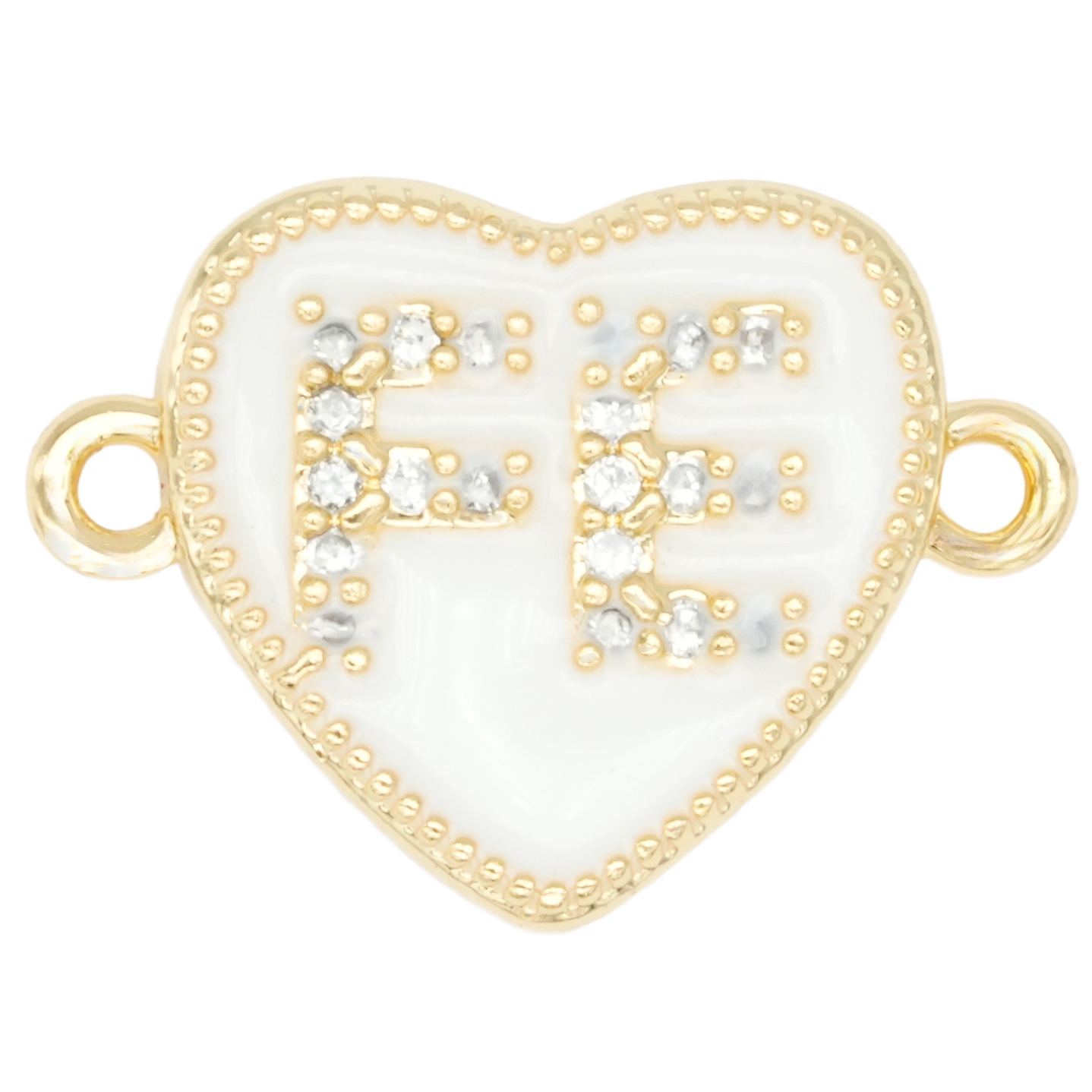 RODIO DORADO CENTRO CORAZON FE BLANCO ZIRCON 12*16MM 1