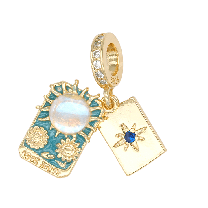 RODIO DORADO DIJE CHARM SOL ESTRELLA 25*10MM 1