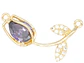 RODIO DORADO CENTRO TULIPAN MORADO ZIRCON 27*11MM - Miniatura 1