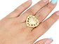 RODIO DORADO ANILLO CORAZON AJUSTABLE ZIRCON 20MM - thumbnail 2