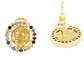 RODIO DORADO TOPO SAN BENITO REDONDO ZIRCON MIX 9MM - thumbnail 1