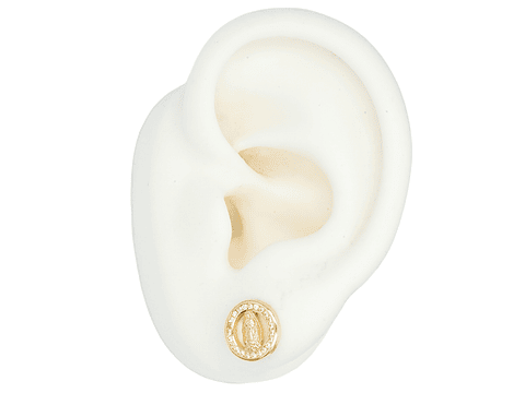 RODIO DORADO TOPO VIRGEN GUADALUPE REDONDO ZIRCON 10MM