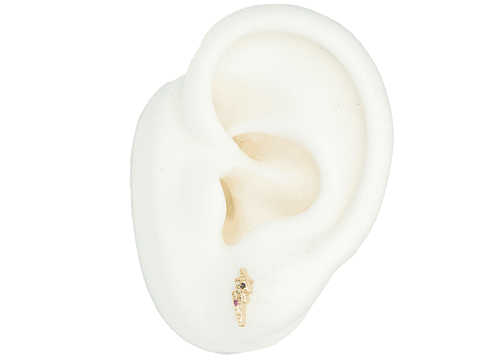 RODIO DORADO TOPO RAYO ZIRCON MIX 10MM