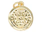 RODIO DORADO DIJE SAN BENITO PLATEADO 14MM - Miniatura 3