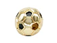 RODIO DORADO CENTRO BALON PARCHE NEGRO 8MM - Miniatura 1