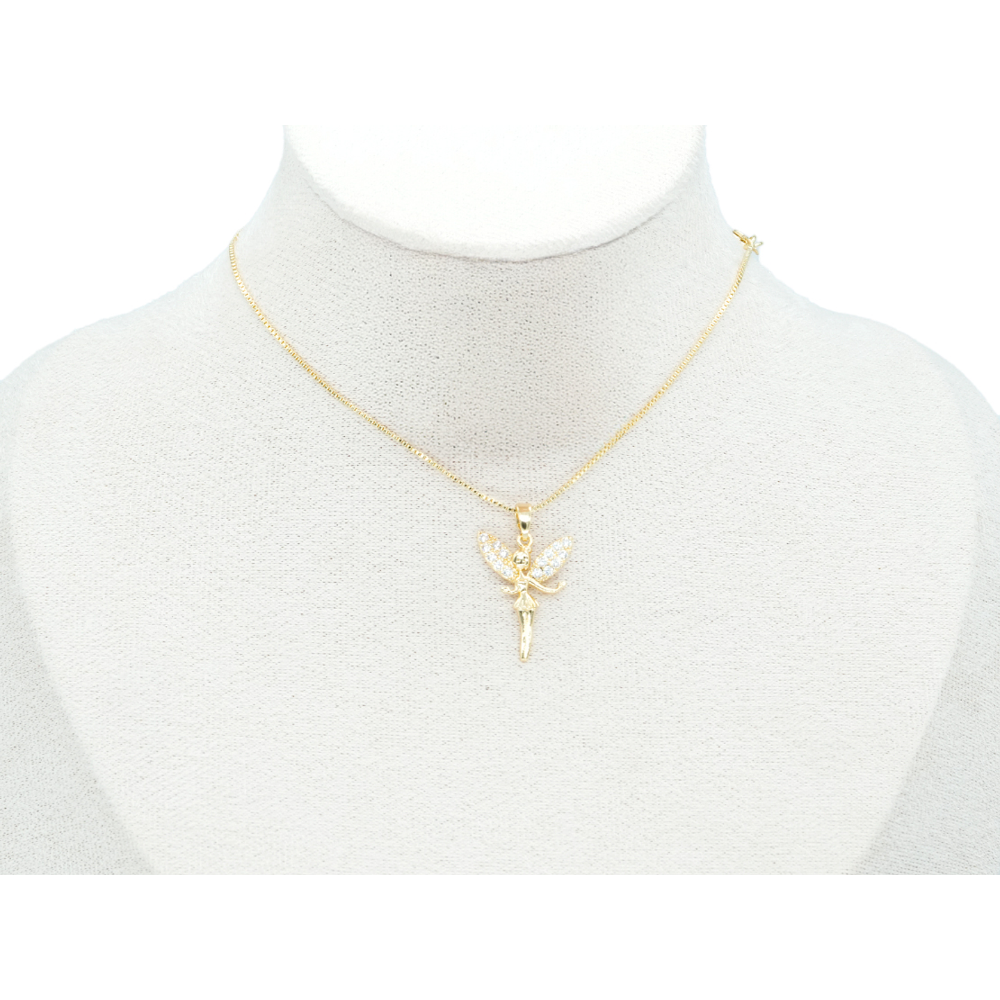 RODIO DORADO DIJE HADA ZIRCON 22*16MM 2