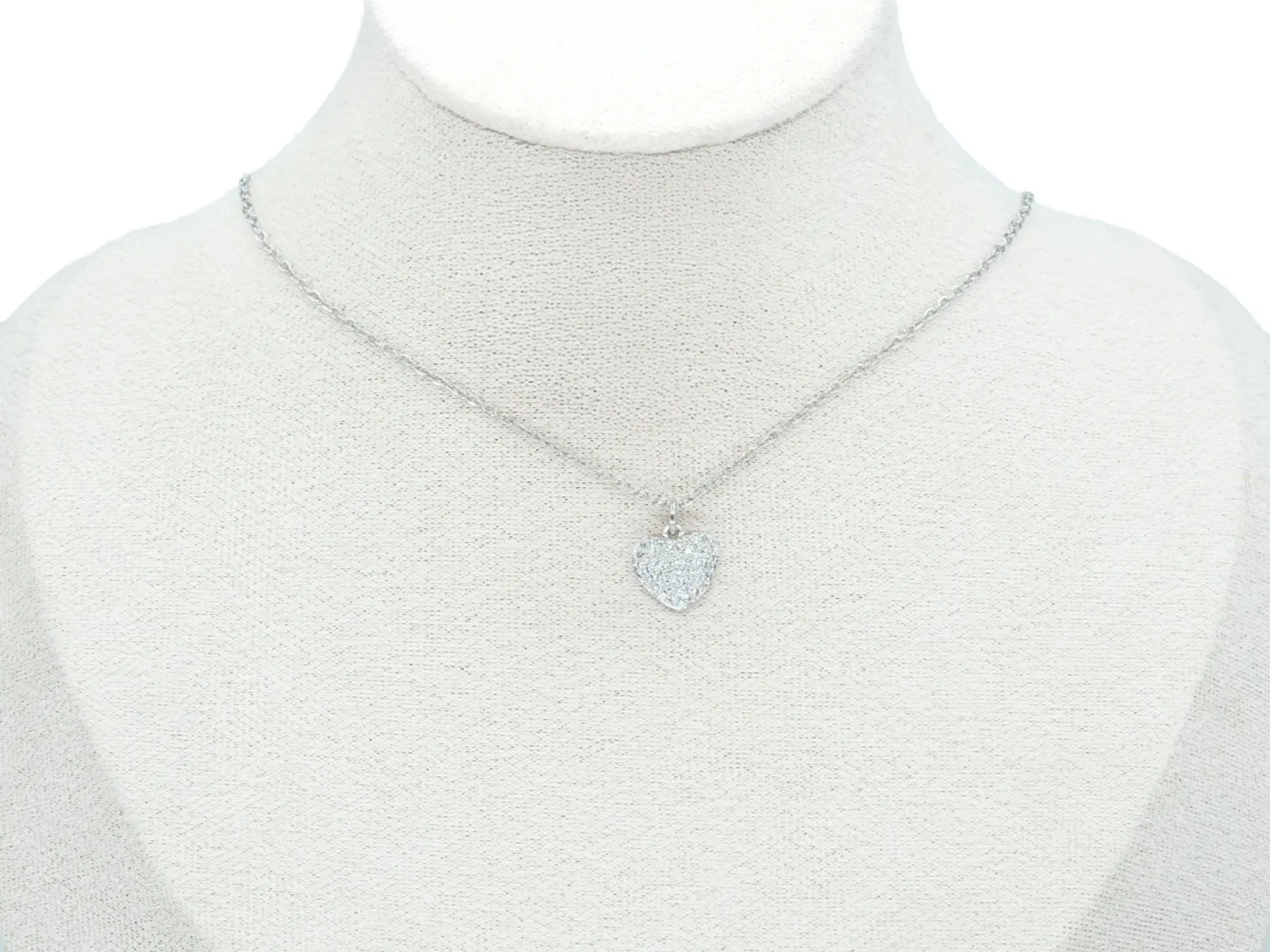 RODIO PLATEADO DIJE CORAZON ZIRCON 11*11MM 2