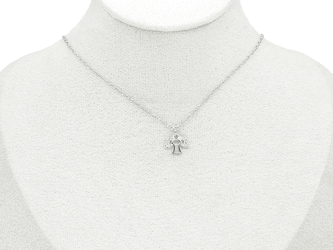 RODIO PLATEADO DIJE ANGEL ZIRCON 10*12MM