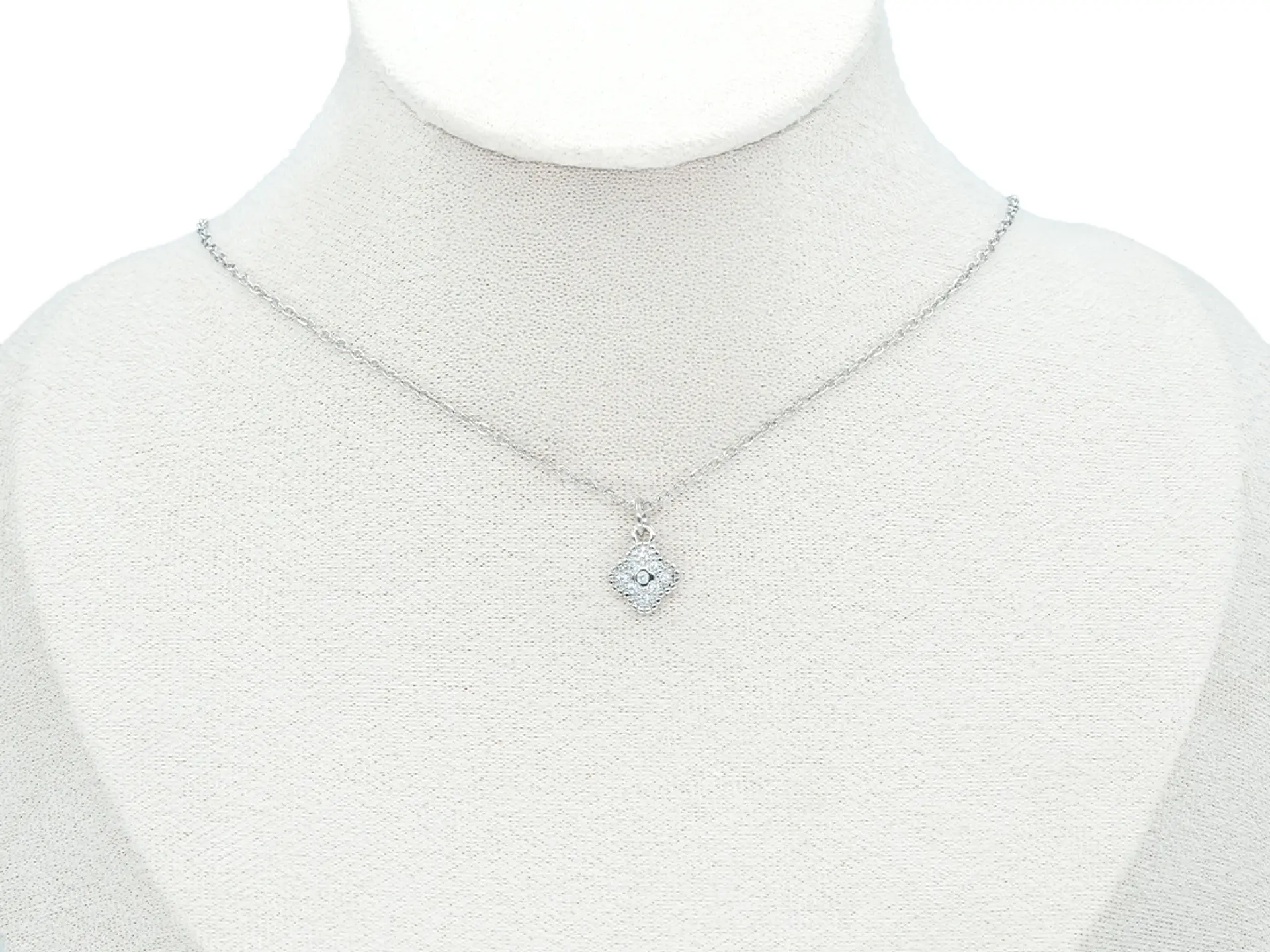 RODIO PLATEADO DIJE FLOR ZIRCON 12*9MM 2
