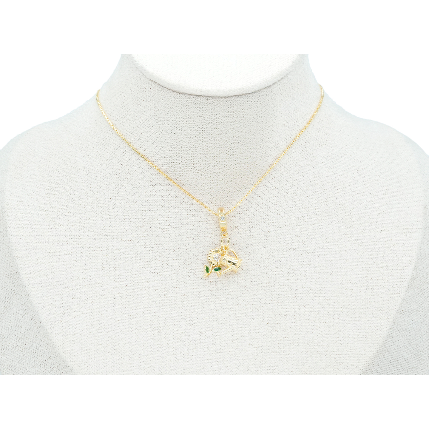 RODIO DORADO DIJE CHARM GIRASOL REGADERA 29*12MM 2