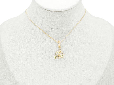 RODIO DORADO DIJE CHARM GIRASOL REGADERA 29*12MM