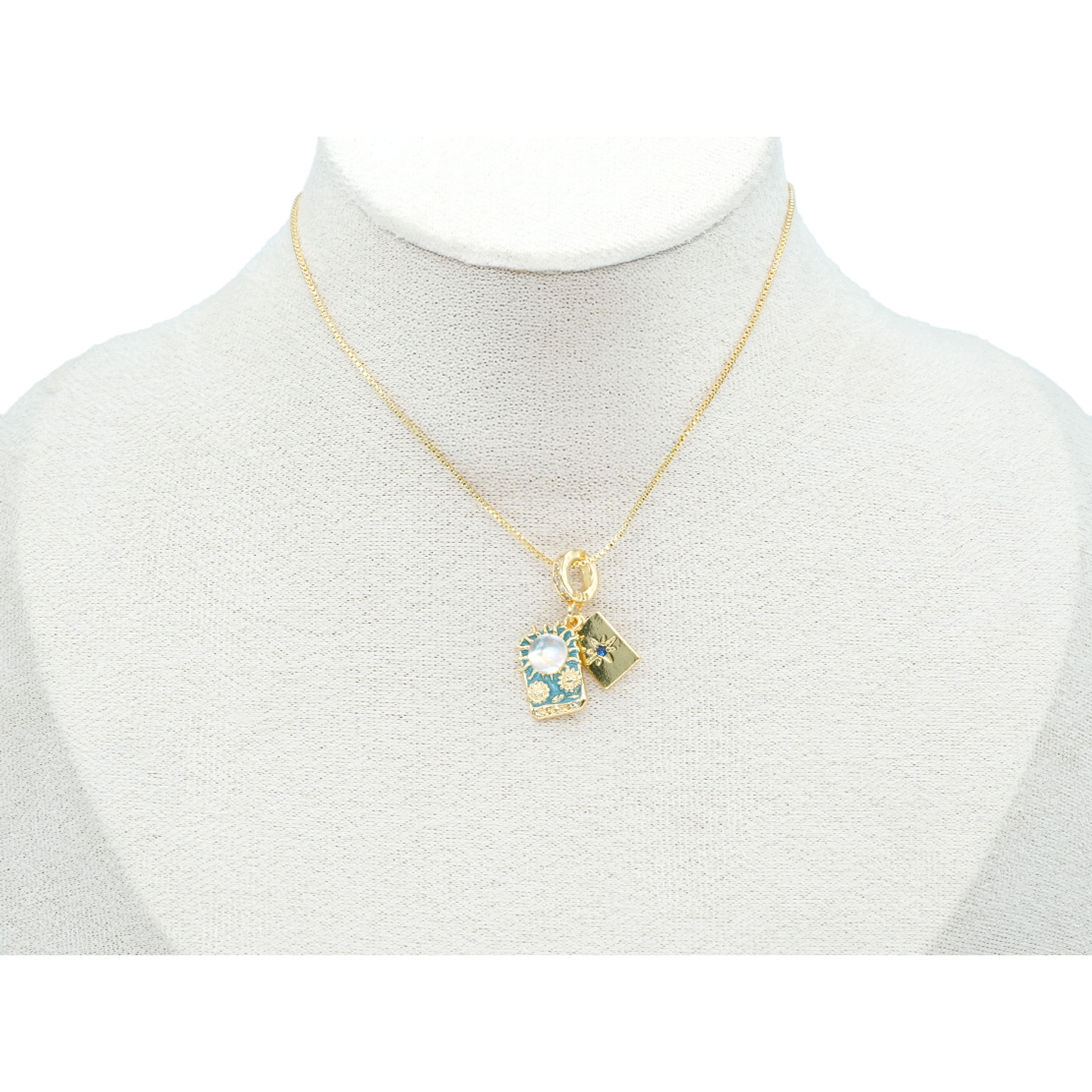 RODIO DORADO DIJE CHARM SOL ESTRELLA 25*10MM 2