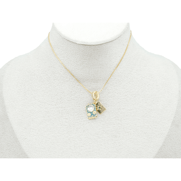 RODIO DORADO DIJE CHARM SOL ESTRELLA 25*10MM 2