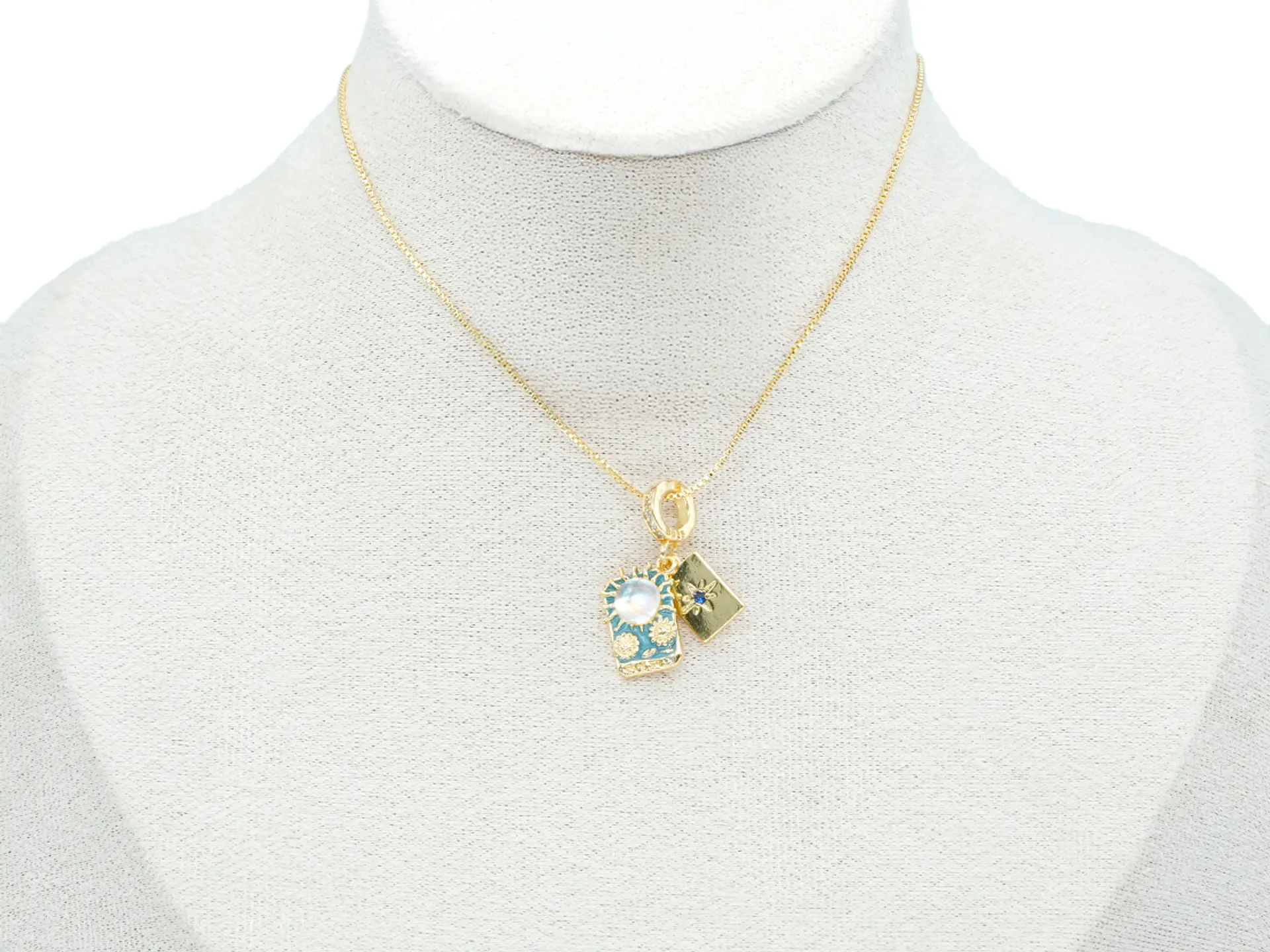RODIO DORADO DIJE CHARM SOL ESTRELLA 25*10MM 2
