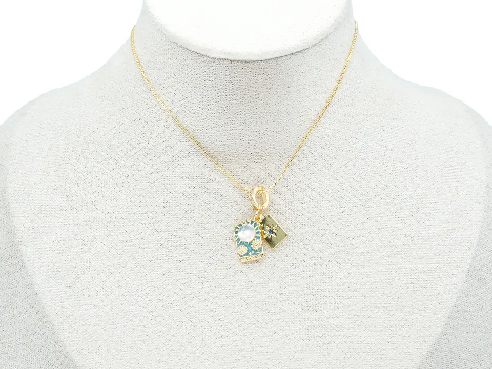 RODIO DORADO DIJE CHARM SOL ESTRELLA 25*10MM 2