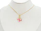 RODIO DORADO DIJE CHARM FUCSIA CARTERA BOCA GAFAS 22*10MM - thumbnail 2