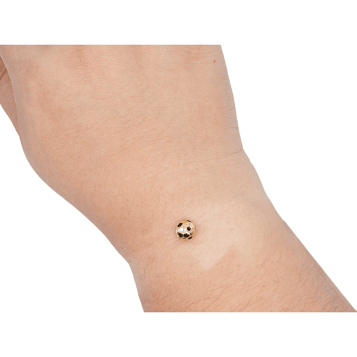 RODIO DORADO CENTRO BALON PARCHE NEGRO 8MM 2