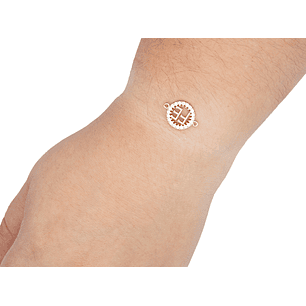 RODIO DORADO CENTRO FE ZIRCON BLANCO 13MM