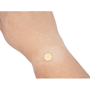 RODIO DORADO CENTRO FE ZIRCON BLANCO 12MM