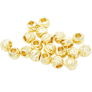 RODIO DORADO BALIN DIAMANTADO 4MM 