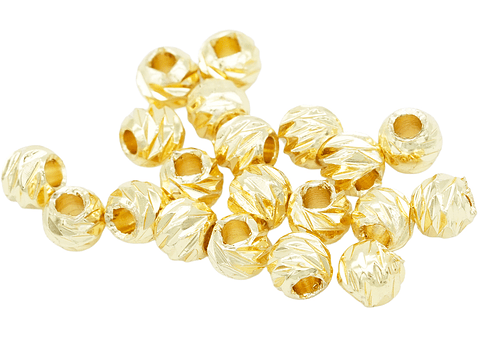 RODIO DORADO BALIN DIAMANTADO 4MM 