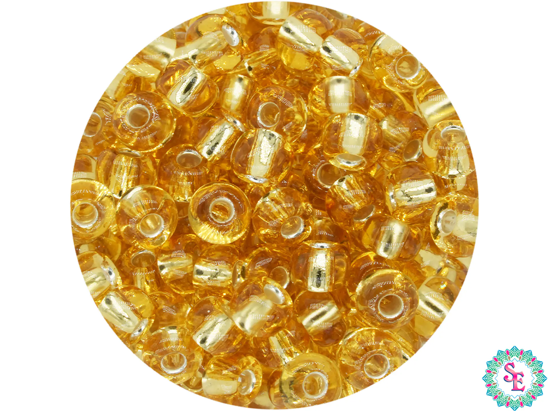 CZECH BEADS 8/0 (3MM) GOLDEN X 20 GRAMS (792 UND APPROX) 1
