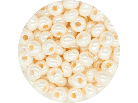 CHAQUIRA CHECA 10/0 (2MM) BEIS OSCURO PERLADO PAQUETE X 20 GRAMOS (2020 UND APROX)