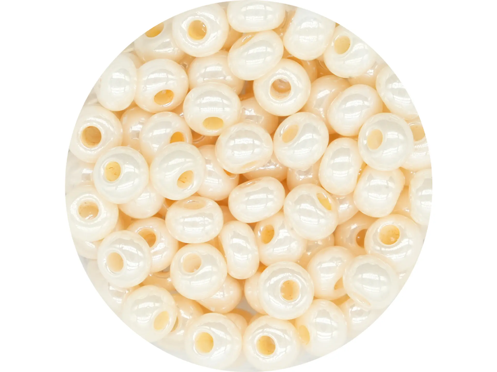 CZECH BEADS 10/0 (2MM) DARK BEIGE PEARLED PACKAGE X 20 GRAMS (2020 UND APPROX) 1