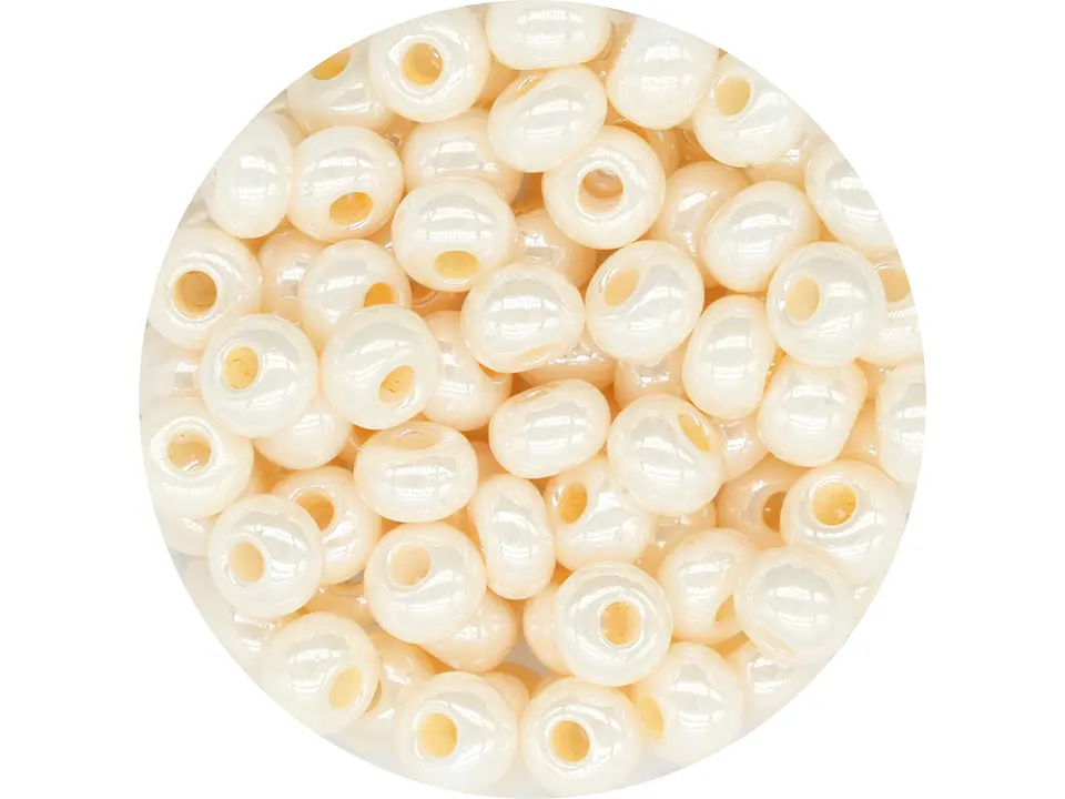 CZECH BEADS 10/0 (2MM) DARK BEIGE PEARLED PACKAGE X 20 GRAMS (2020 UND APPROX) 1