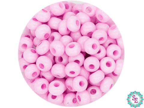 CHAQUIRA CHECA 8/0 (3MM) ROSADO  X 20 GRAMOS (792 UND APROX)