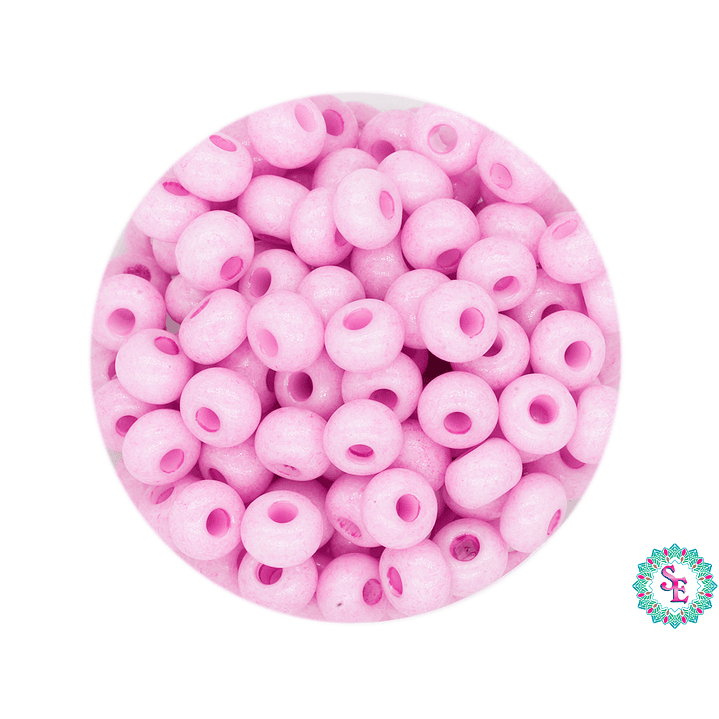 CZECH BEADS 8/0 (3MM) PINK X 20 GRAMS (792 UND APPROX) 1