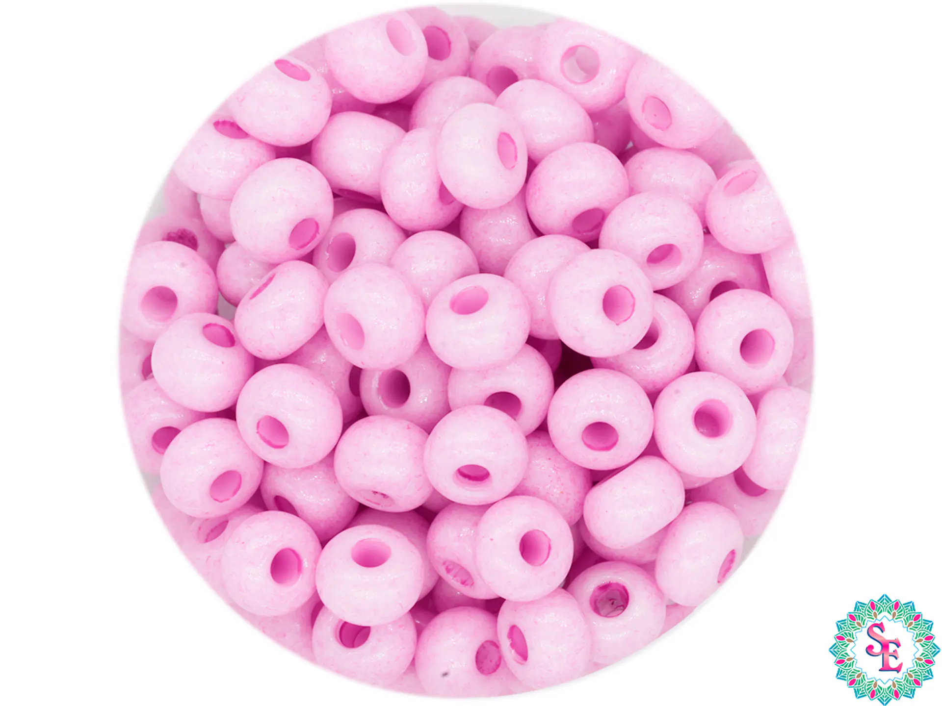 CZECH BEADS 8/0 (3MM) PINK X 20 GRAMS (792 UND APPROX) 1