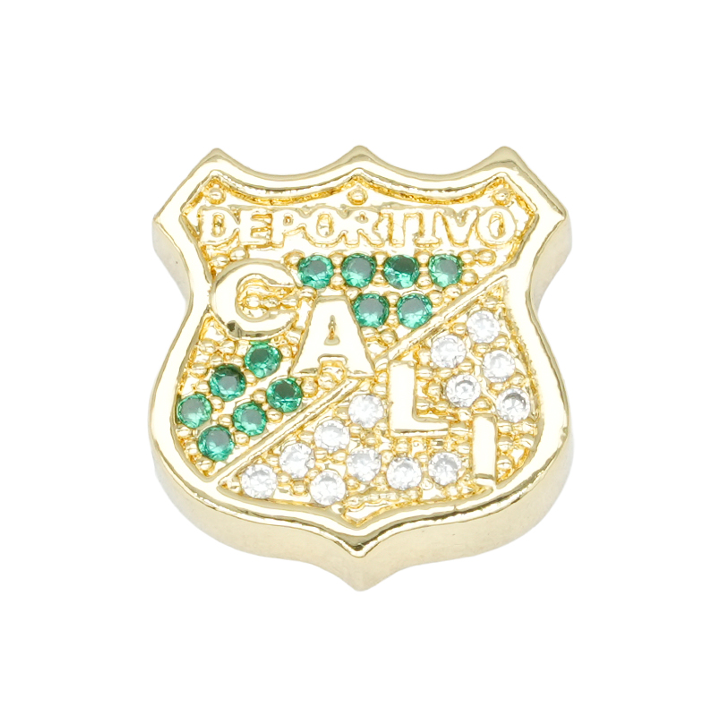 RODIO DORADO ESCUDO DEL DEPORTIVO CALI 13*14MM 1
