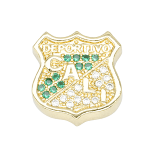 RODIO DORADO ESCUDO DEL DEPORTIVO CALI 13*14MM