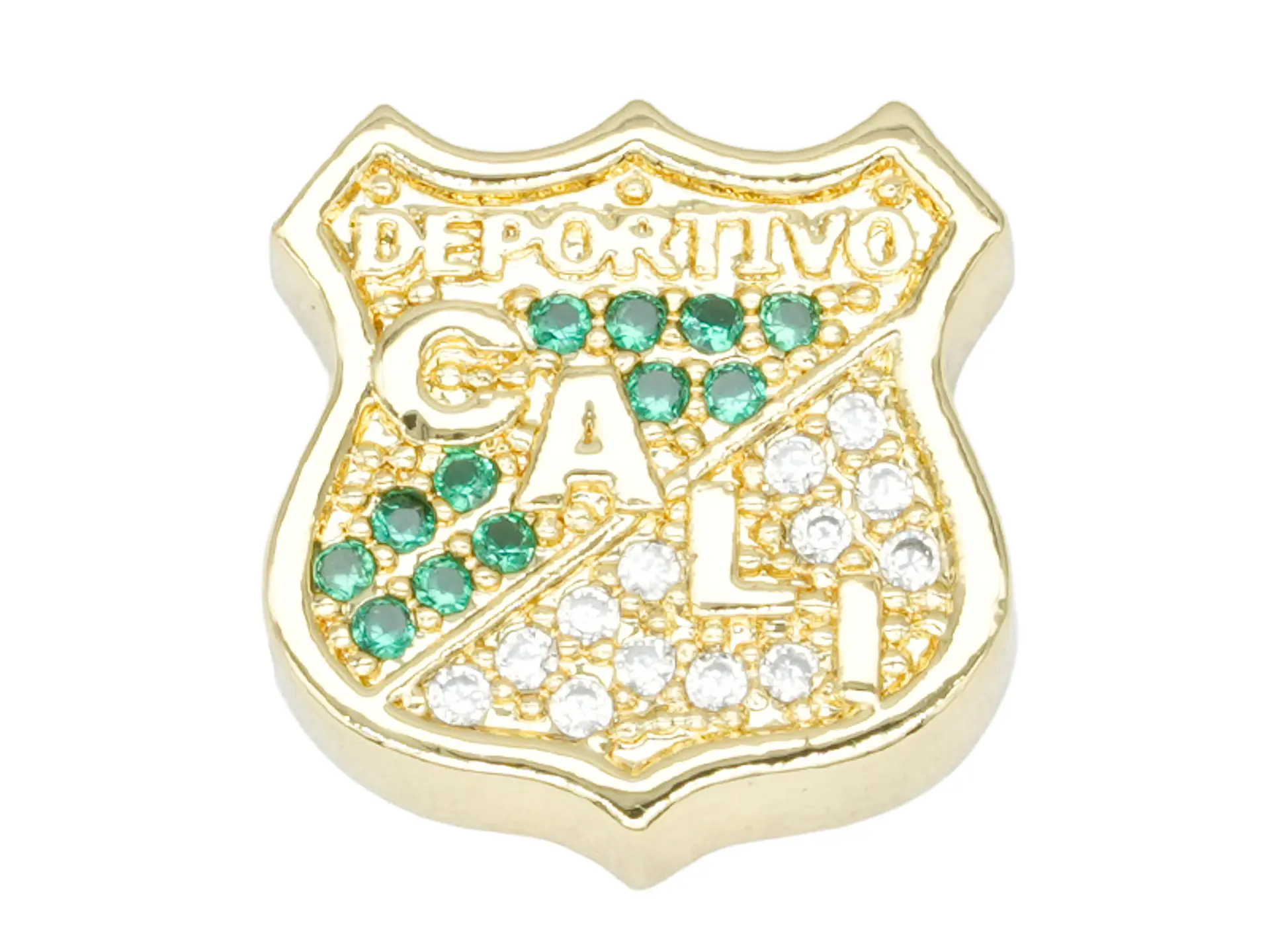 RODIO DORADO ESCUDO DEL DEPORTIVO CALI 13*14MM 1